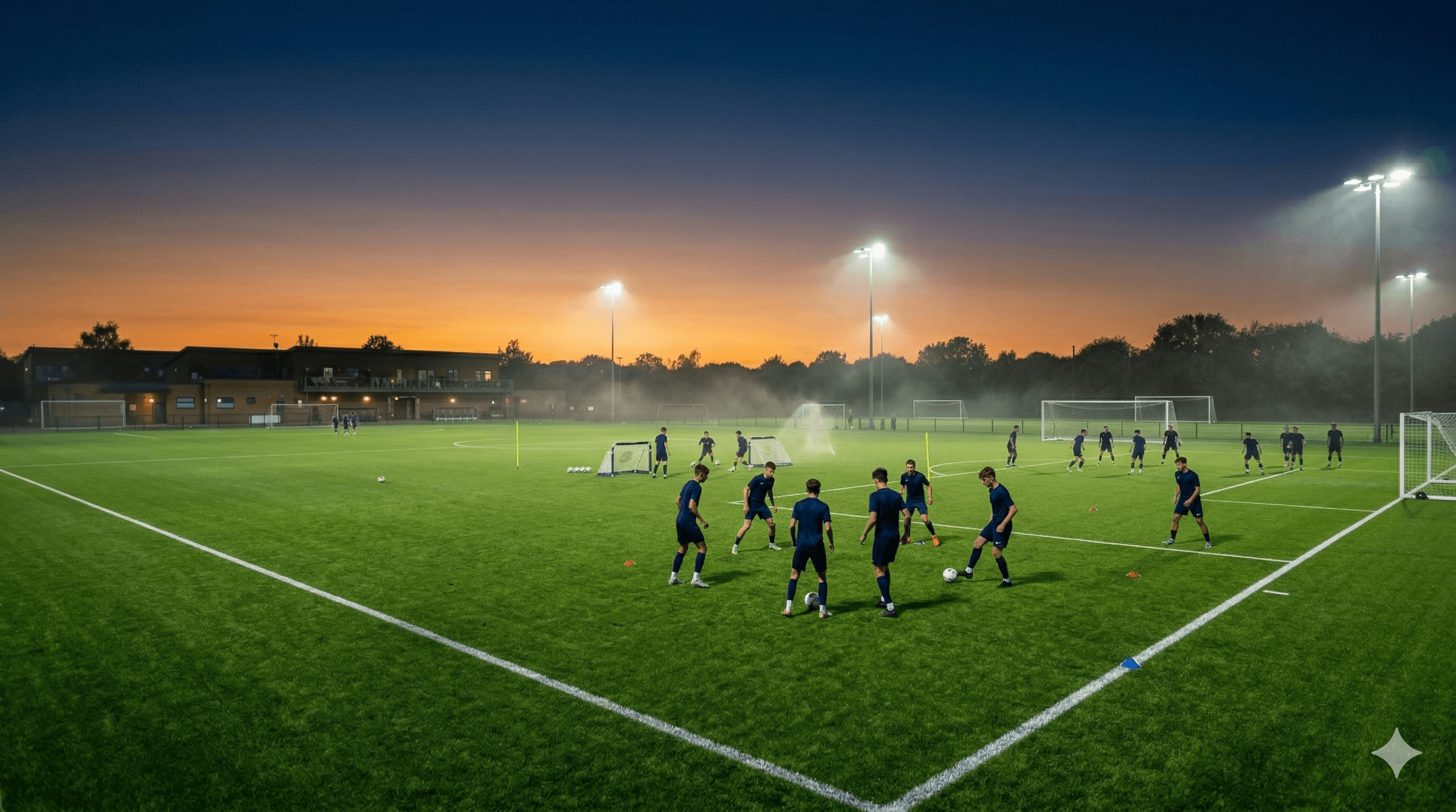 SOFC Academy training session at dusk