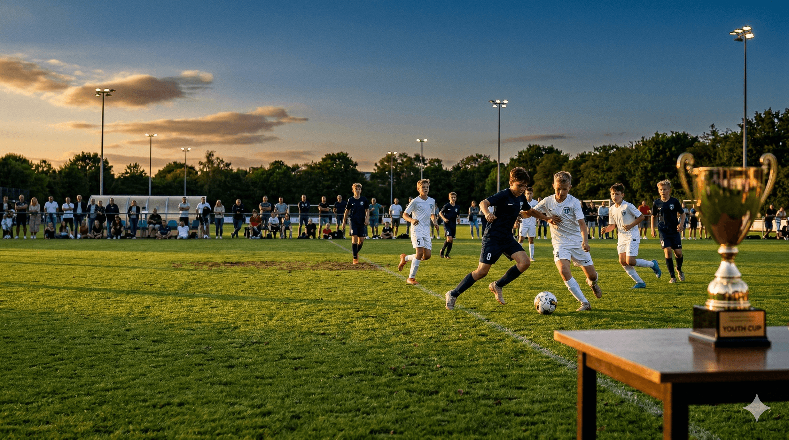 Trophy celebration at SOFC Academy tournament